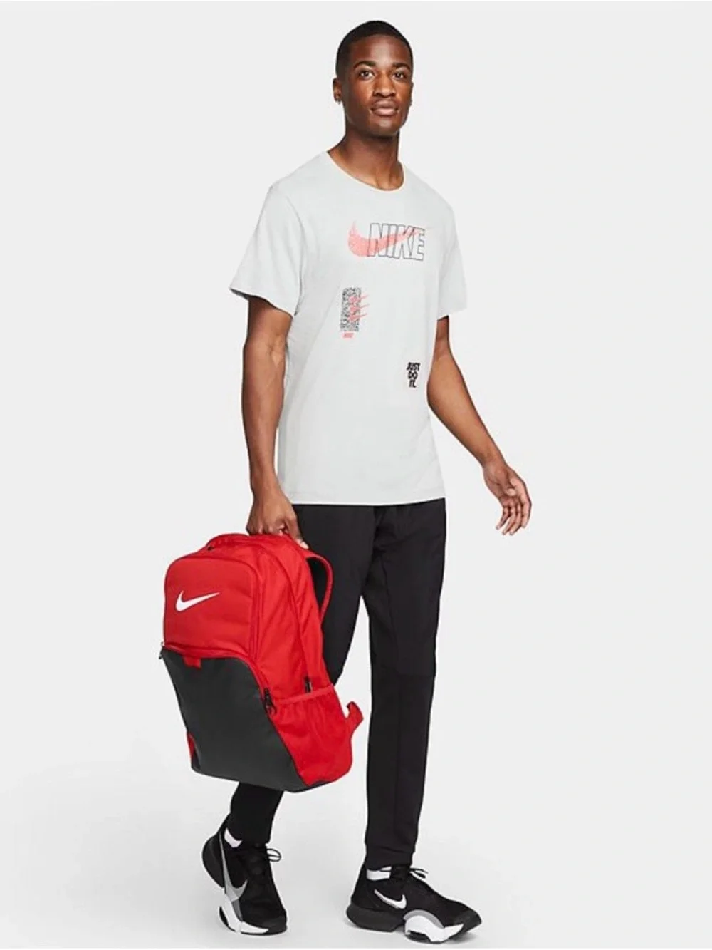 Nike Red Men's Backpack with Black Base - Picture 2 of 7